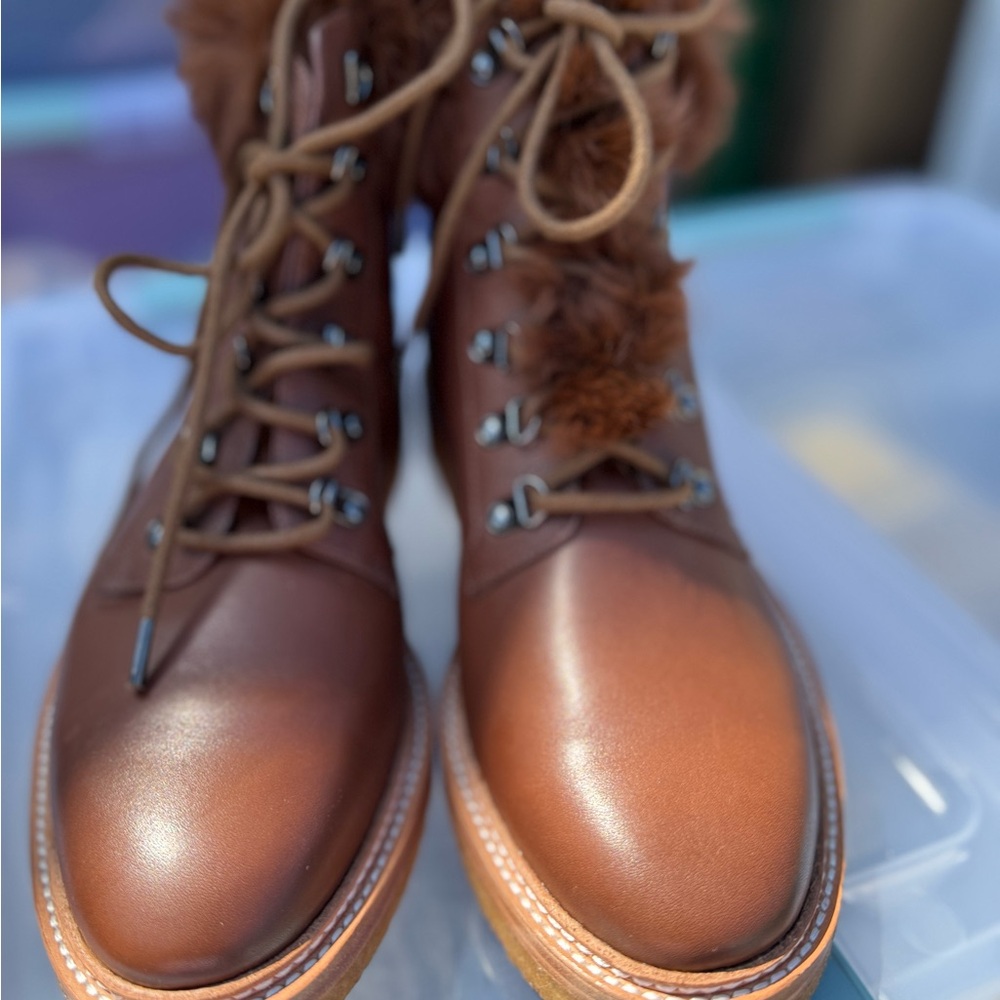 Botkier Brown Lace Up Boots